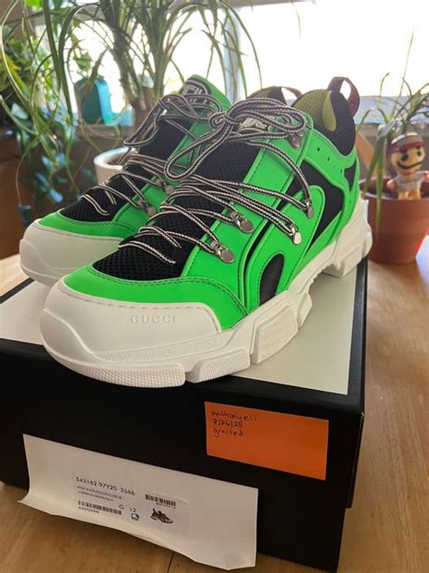 neon green gucci sneakers|flashtrek gucci sneakers.